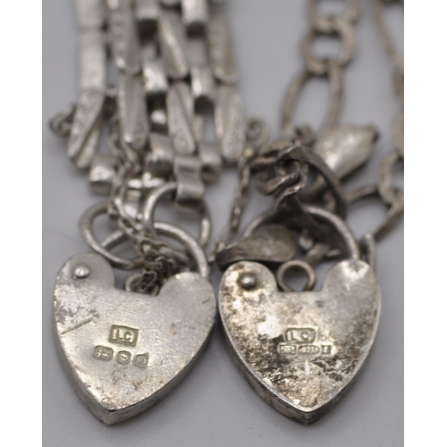 259 - BOX OF SILVER JEWELLERY