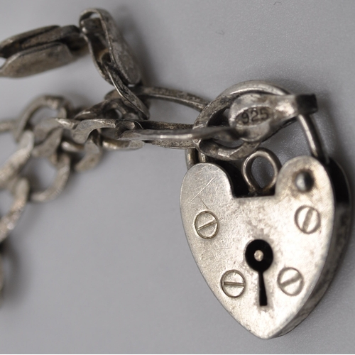259 - BOX OF SILVER JEWELLERY