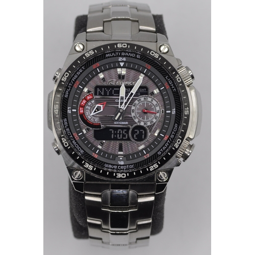 262 - CASIO EDIFACE WATCH IN PRESENTATION BOX AND CASIO G-SHOCK WATCH