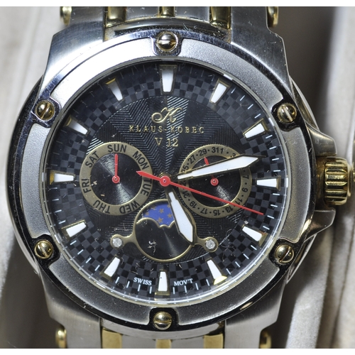 274 - 3 WATCHES IN DISPLAY CASE