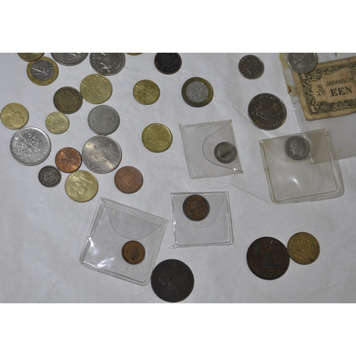 279 - VARIOUS COINS AND BANK NOTES