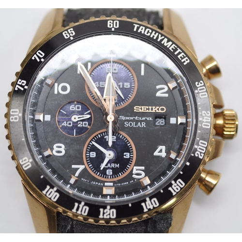 290 - 2 SEIKO WATCHES (1 WITHOUT STRAP)