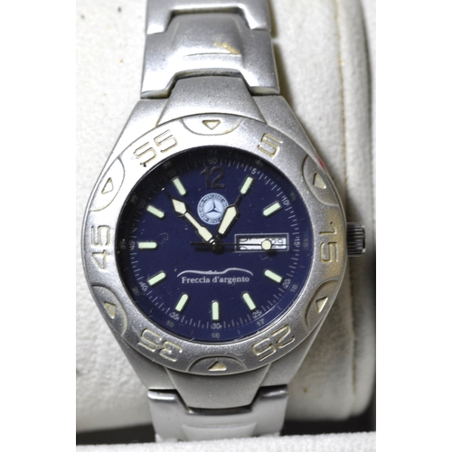 295 - 4 WATCHES IN DISPLAY CASE