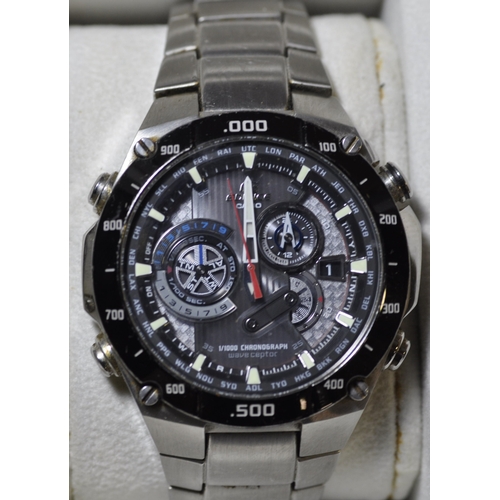 295 - 4 WATCHES IN DISPLAY CASE