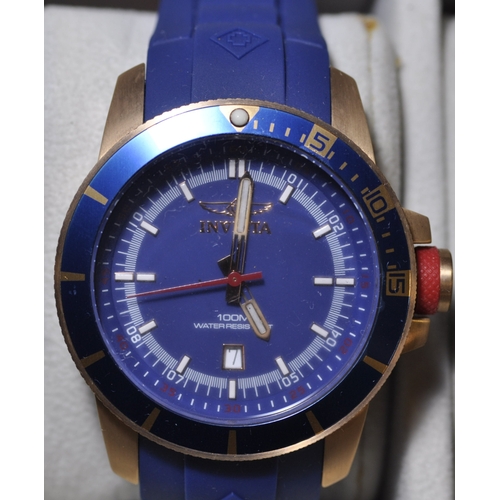 295 - 4 WATCHES IN DISPLAY CASE