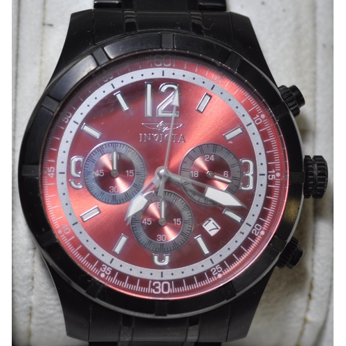 295 - 4 WATCHES IN DISPLAY CASE