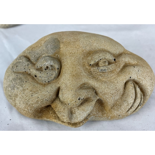 109 - 3 HAPPY FACE STONES