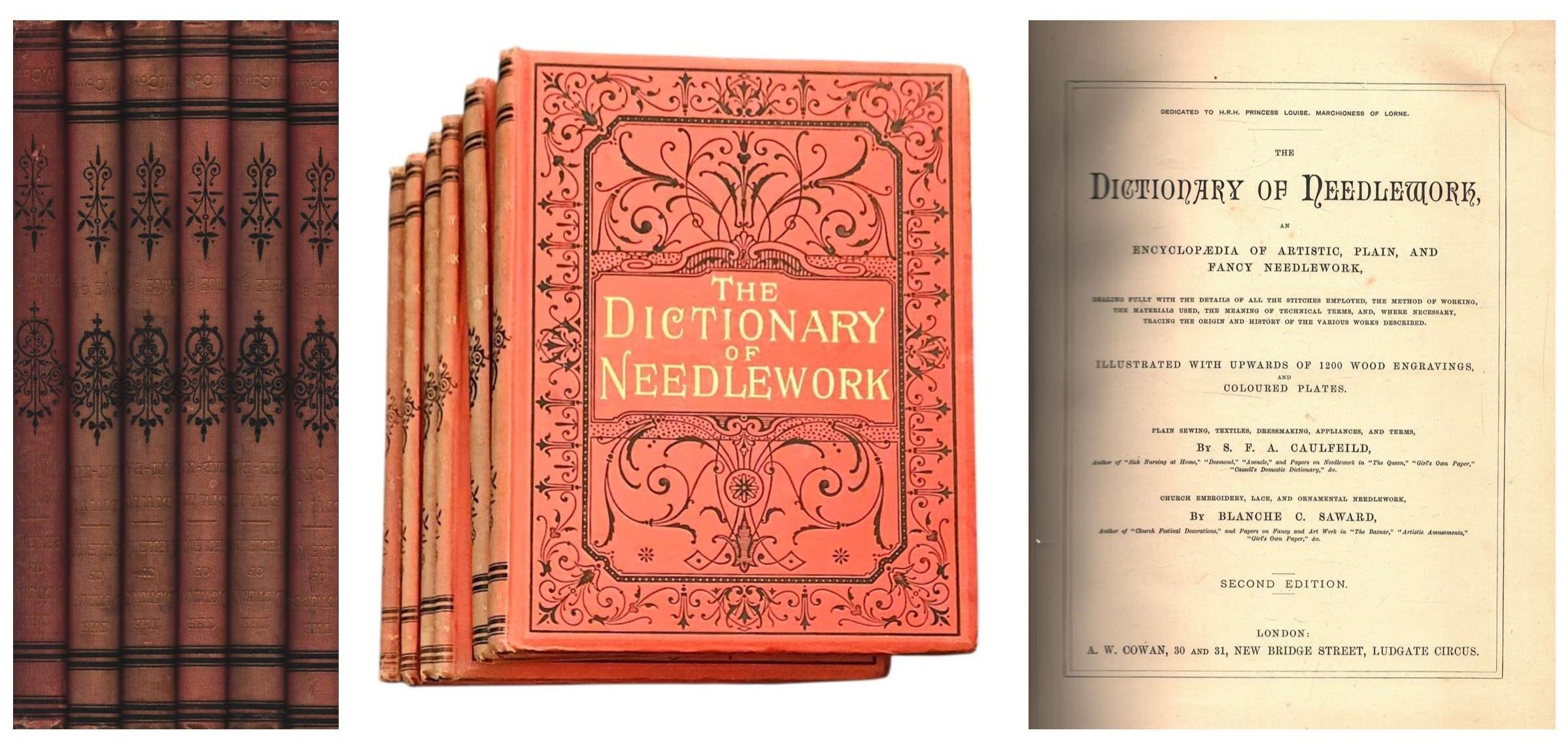 Books collection 6 Volumes. The Dictionary of Needlework Second Edition ...