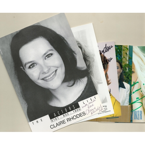 Entertainment Signed Photo/Postcard Collection. Claire Rhodes, Catheryn ...
