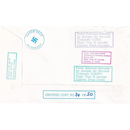 117 - 40th Anniv Of Liberation of Colditz signed by 2 inmates J Mellor and F Lochrane. 8 May 85 BFPS 1945 ... 