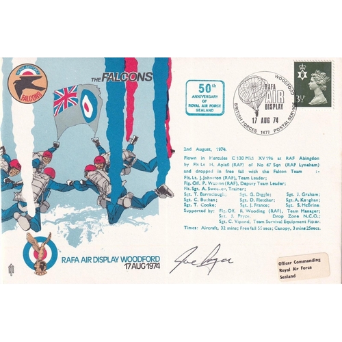 12 - AD4 The Falcons Signed by Margaret Thacher and Falcons Parachutists Flown and Carried. Two Covers 17... 