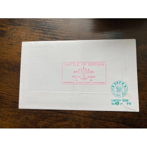 13 - Winston Churchill MP grandson WW2 leader signed 50th ann WW2 cover no. 69 of 99. Winston Spencer Chu... 