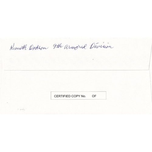 54 - WW2 cover Colditz Signed by Lt K Dodson Liberation of Colditz 9th Armoured Division 16th April 1945.... 