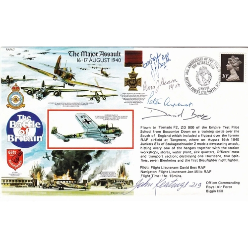 269 - RAFA7 Battle of Britain. Major Assault 16-17 Aug 1940 Signed 4 Battle of Britain. 15 May 90 BFPS 222... 