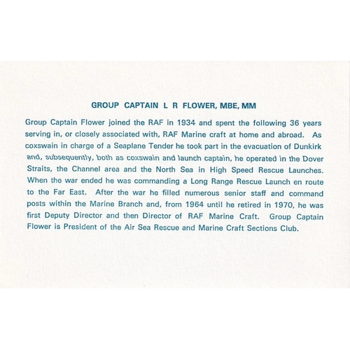 270 - C52c Voyage of RTTL 2757 to RAF Museum Signed. 2 Battle of Britain Pilots and Gp. Capt. Flowers. 25 ... 