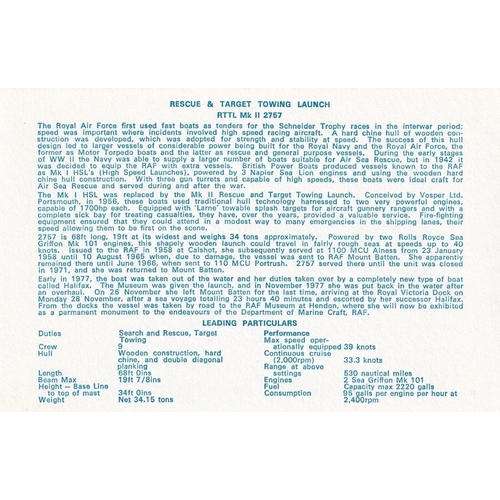 270 - C52c Voyage of RTTL 2757 to RAF Museum Signed. 2 Battle of Britain Pilots and Gp. Capt. Flowers. 25 ... 