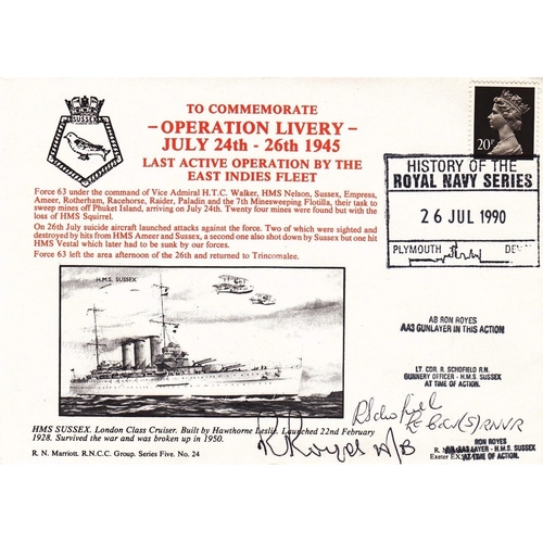 272 - 5RNCC24e Operation Livery last active operation by East Indies Fleet Signed 2. 26 Jul 90 Plymouth To... 