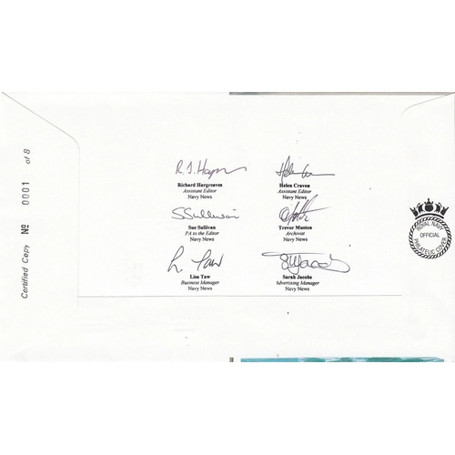 277 - 01 June 2004 BFPS 2768 Special Postmark 50 Years Navy News. Portsmouth Navy News. 11th HMS Albion Ne... 
