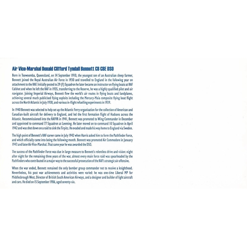 280 - 60th Anniv 1st Pathfinder Raid Signed by 3 No 156 WW11 Pathfinders. Lancaster. 15 August 2002 BFPS 2... 