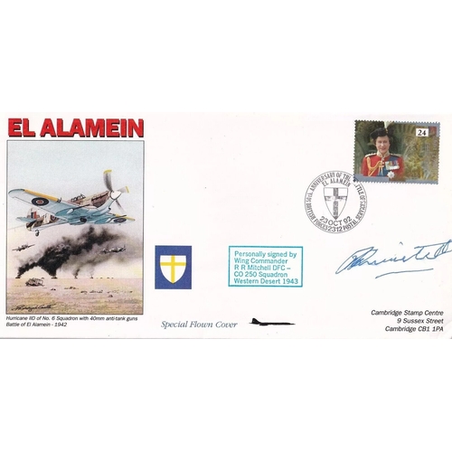 295 - 50th Anniv Battle of El Alamein Signed by R R Mitchell FDC. 23 Oct 92 BFPS 2312 50th Anniversary of ... 