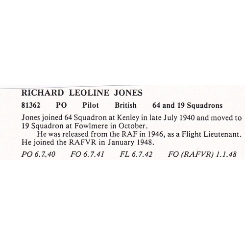 297 - MRAF Michael Beetham Signed, G W Benn, R L Jones both Battle of Britain. 1 Sep 87 BFPS 2138 50th Ann... 