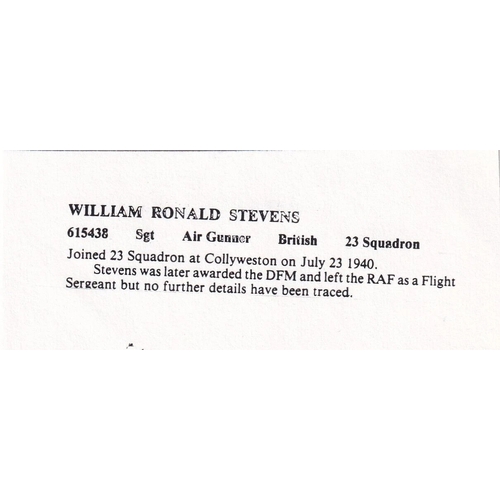 298 - MRAF M Beetham Signed M Beetham, G Draper, W Stevens both in Battle of Britain. 1 Sep 87 BFPS 2138 5... 