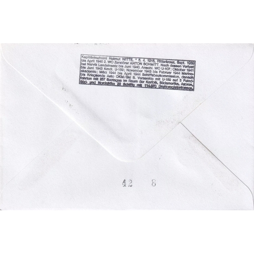 308 - WW2 Capt Helmut Witte KC U159 signed Battle of the River Plate Navy cover 2RN23. 13 Dec 79 - BFPS 34... 