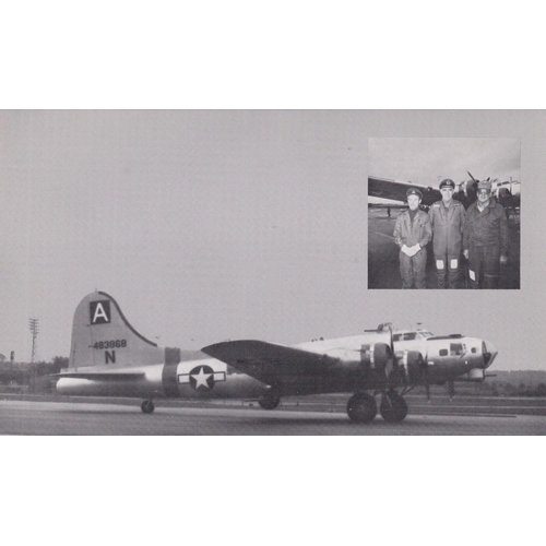 311 - B32d 50th Anniversary flown B 17 Fortress Signed 3, 2 USA WW11 Pilots. 4 Oct 1983 Washington B17 50t... 