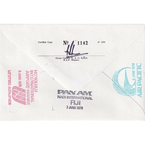 315 - Flown cover C Kingsford-Smith cover signed H. A. Litchfield flew with Kingsford-Smith. WW1 Veteran. ... 