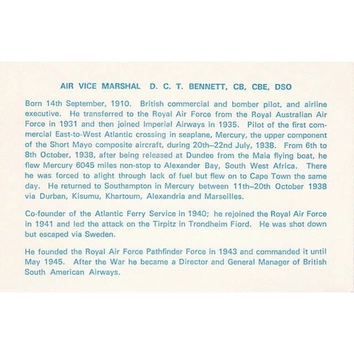 317 - HA Bennett Own FDC Signed D C T Bennett Pilot attacked the Tirpitz, shot down Escaped. 6 October 197... 