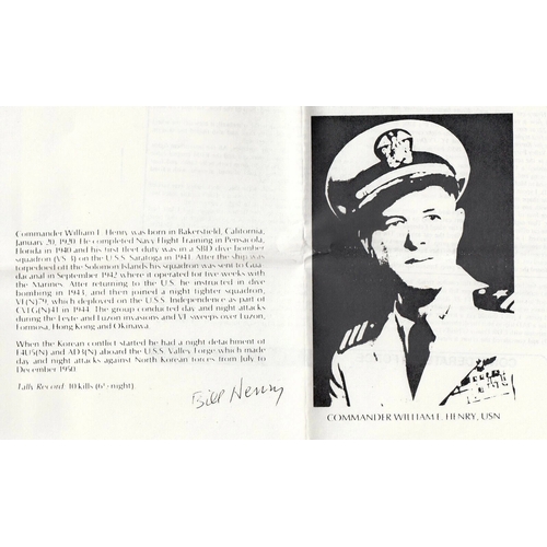 336 - B35 40th Anniv VJ Day Signed B Henry and B Porter US WEW11 Pilots. 15 Aug 85 Jersey 40th Anniv VJ - ... 