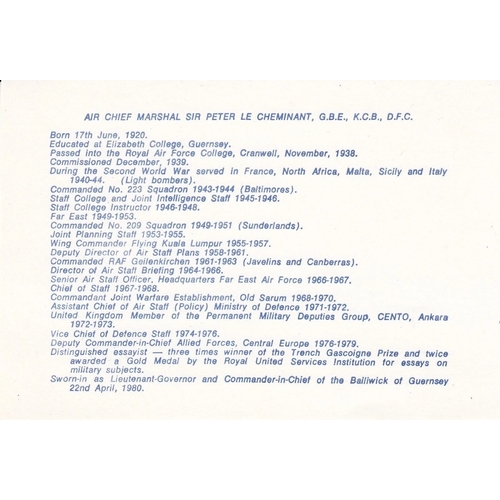 359 - B2c Avro 504 RNAS Detachment Eastchurch Double Signed Special. 21 Nov 82 Commemorating Guernsey's ow... 