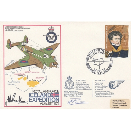 366 - C15b RAF Iceland Expedition Flown Hercules Signed C Parsons and W S O Randle. 24 July 72 BFPS 1314 R... 