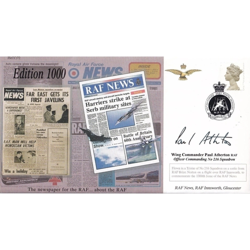 370 - JS(CC)72b 1000 Edition of RAF News signed by Wg Cdr Paul Atherton Oc 216 Sqn. 06 Jun 00 BFPS 2591 10... 