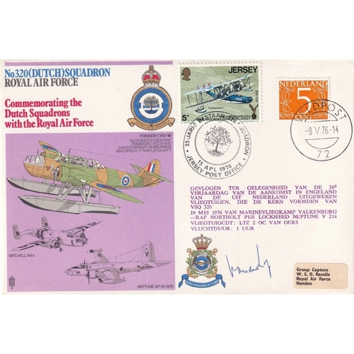 373 - RAFSP11c No 320 ( Dutch) Sqn. Flown Signed. J E Van der Kop Dutch Naval escaped to UK 1942. 15 Apl 1... 