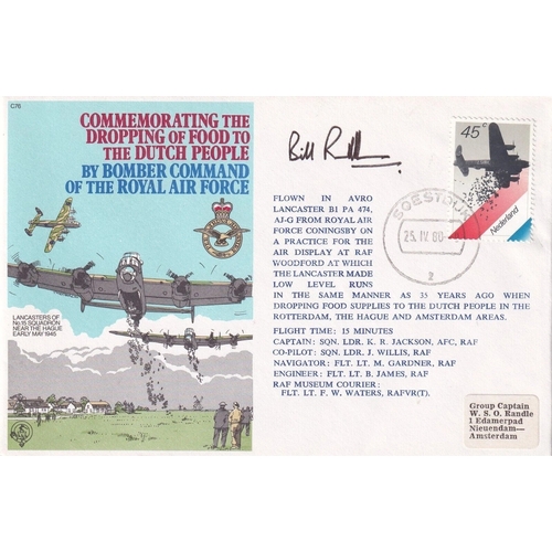 374 - Dropping Food to Dutch People Signed W S O Randle WW11 Wellington Pilot Evader. 25 1V 80 Soestduk ( ... 