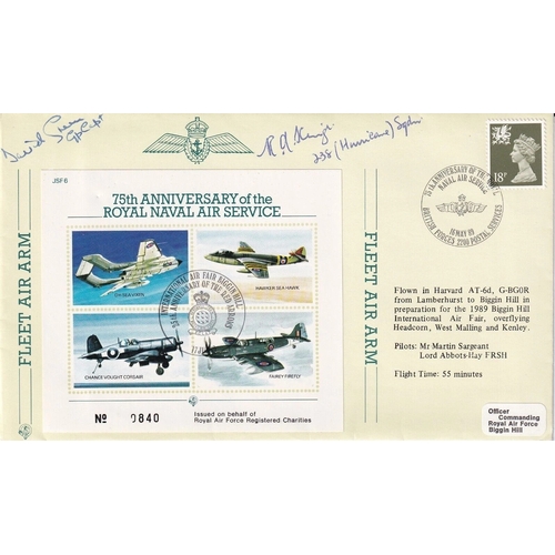 379 - RN Air Service Signed R A Kings 238 Sqn Battle of Britain Pilot David Green Spitfire Pilot. 16 May 8... 