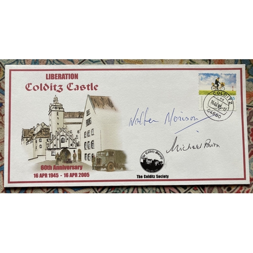 210 - Liberation Colditz Castle cover Signed by W Morison and M Burn Both Colditz Prisons of War. 16 04 05... 