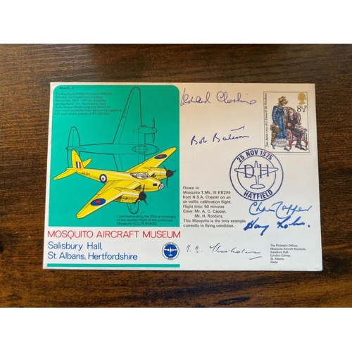 220 - Rare MAM4d Special Signed Cheshire VC, Bateson, R A Chisholm Battle of Britain. 25 Nov 1975 Hatfield... 