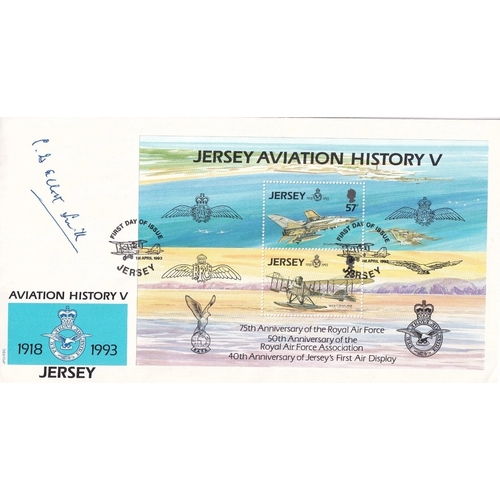 224 - Aviation History V 1918 - 1993 Signed Air Commodore Elliott-Smith WW1 RFC Pilot, 1st April 1993 Jers... 