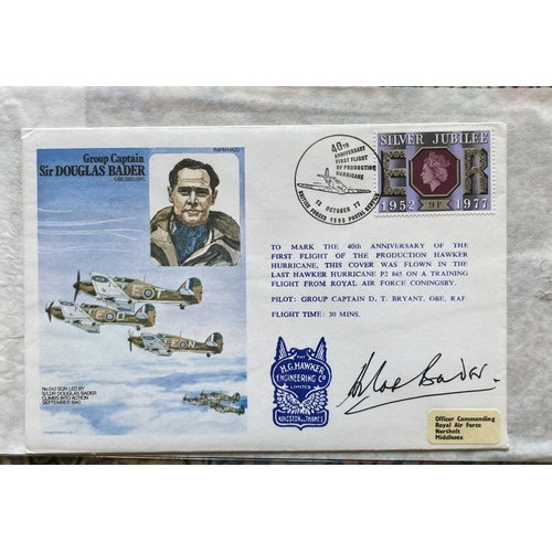 248 - WW2 ace Sir Douglas Bader DSO DFC signed on his own Historic Aviators cover. Single Vendor autograph... 