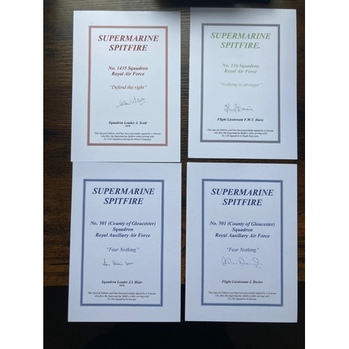 256 - WW2 10 Battle of Britain RAF Spitfire pilots aces signed book by Alfred Price. WW2 10 Battle of Brit... 