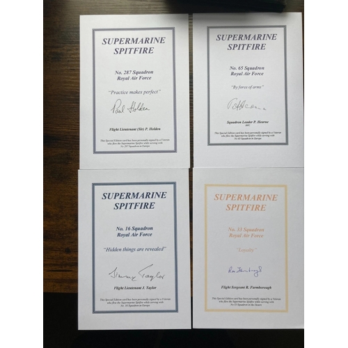 256 - WW2 10 Battle of Britain RAF Spitfire pilots aces signed book by Alfred Price. WW2 10 Battle of Brit... 