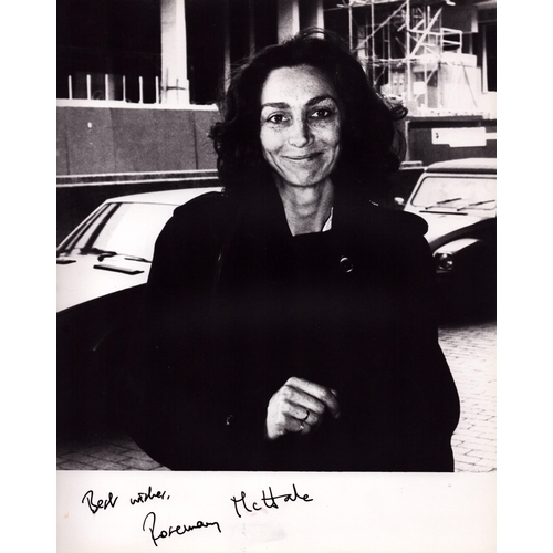 212 - Rosemary McHale signed 10x8 black and white photo.