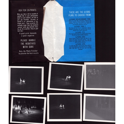 24 - Frederick Ashton personal collection of 20+ some with negatives, velox black and white photographs. ... 