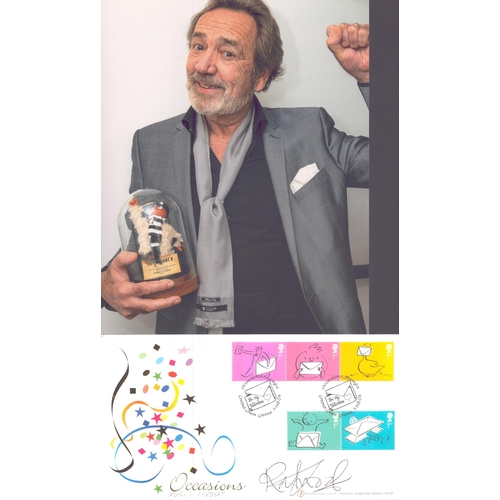 268 - Robert Lindsay signed Occasions Stamps FDC Feb 04, with 10x8 photo image.