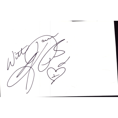 408 - Kim Basinger  signed signature piece.