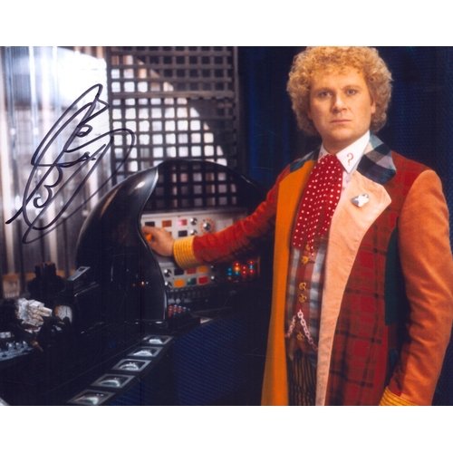 444 - Colin Baker signed 10x8 coloured photo.