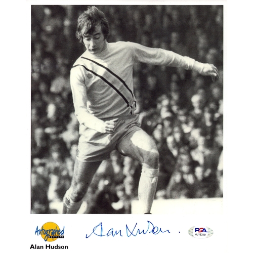 509 - Alan Hudson signed Autographed editions 10x8inch black and white photo.