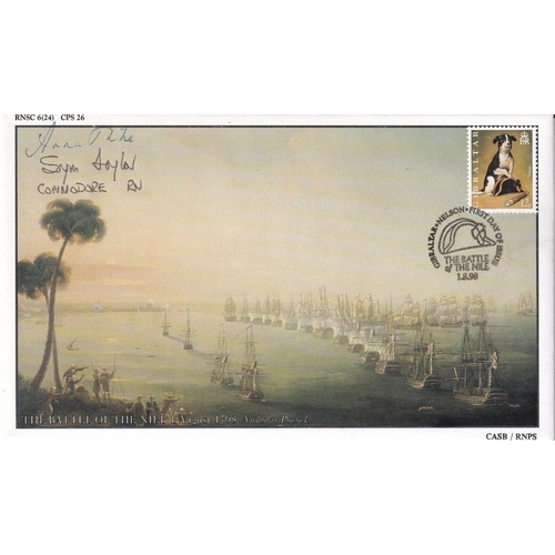 6RN24B Battle of the Nile Signed Anna Tribe and Commodore Stephen ...